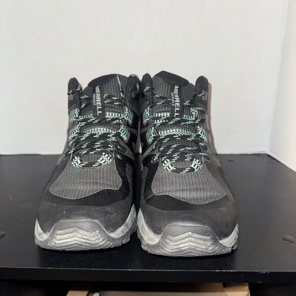 Merrell MQM Flex 2 GTX Womens 9.5 Black Gore-Tex Mid Top Trail Hiking Boots - Picture 2 of 7